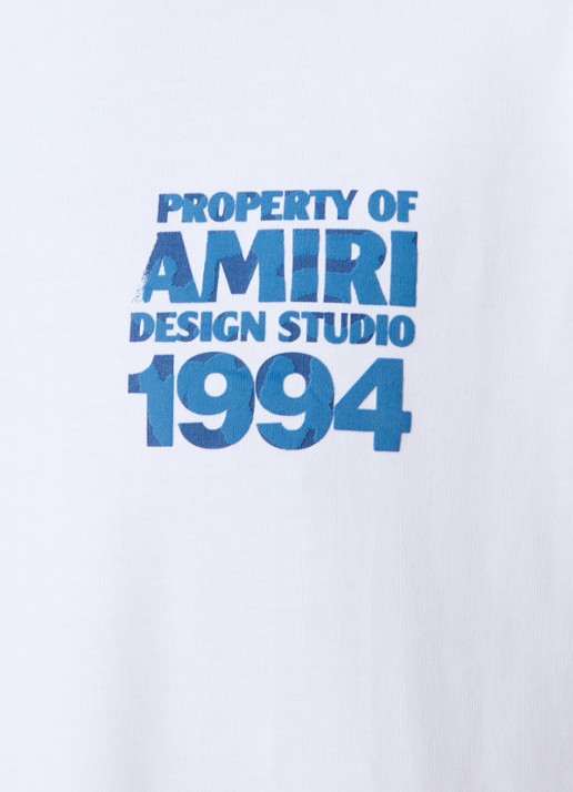 AMIRI 1994 T-shirt met logo- en backprint - detail 5 wit