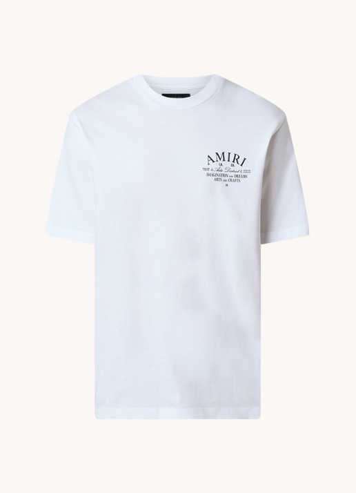 AMIRI Arts District T-shirt met logo - voorkant 3 wit