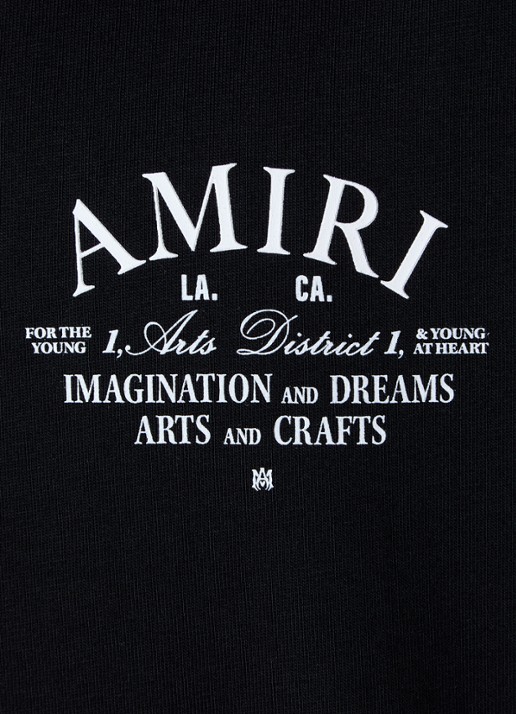 AMIRI Arts District T-shirt met logo - detail 5 zwart
