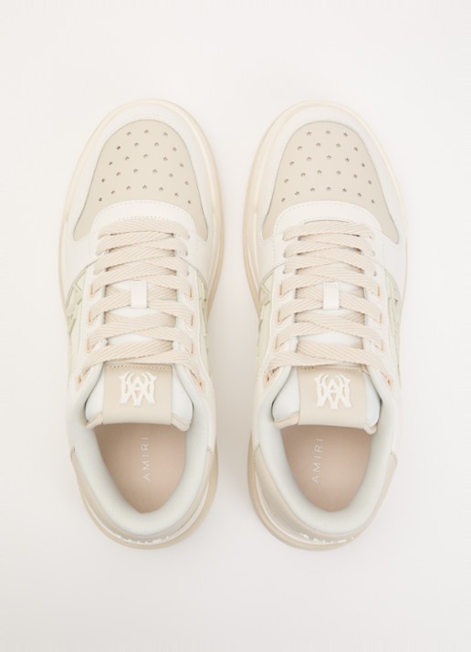 AMIRI Classic sneaker van kalfsleer met logo  - detail 4 wit