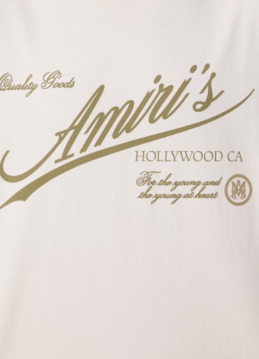 AMIRI Cryst T-shirt met logoprint - detail 5 naturel