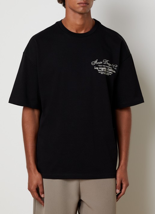 AMIRI Dreamers Chain T-shirt met logo- en backprint - achterkant zwart