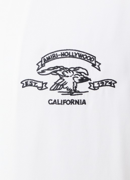 AMIRI Eagle comfort fit overhemd met logo- en backprint - detail 5 gebroken wit