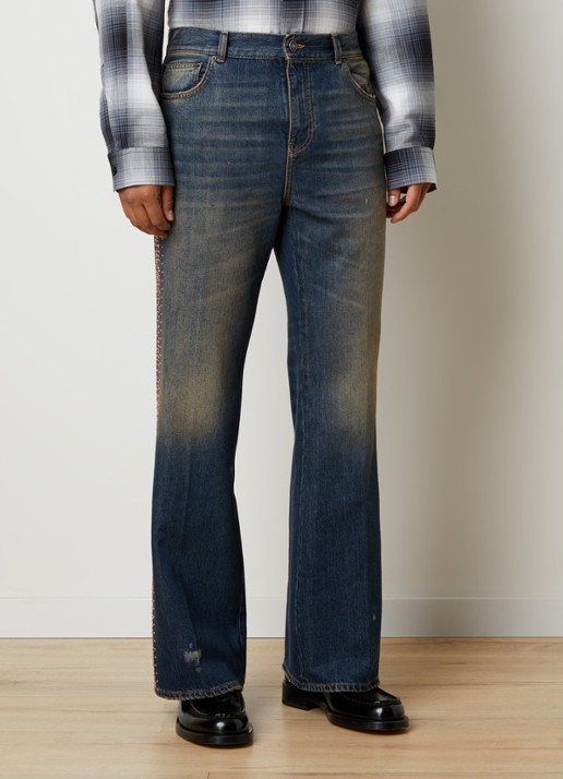 AMIRI Embellished loose fit jeans met studs