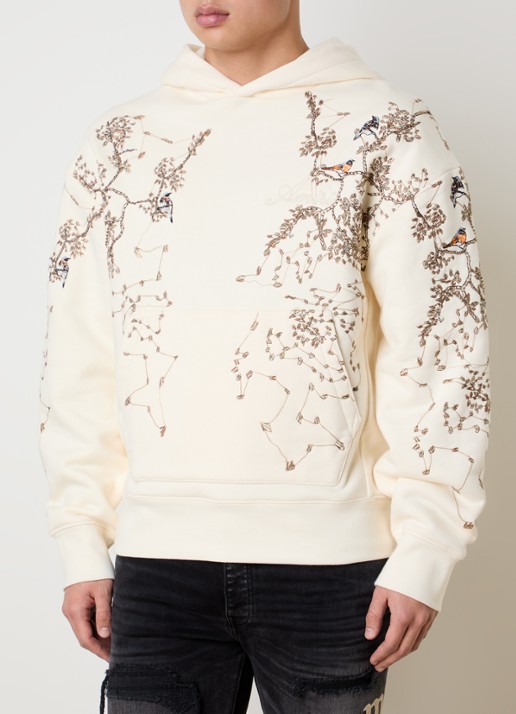 AMIRI Hoodie met borduring en kralendecoratie