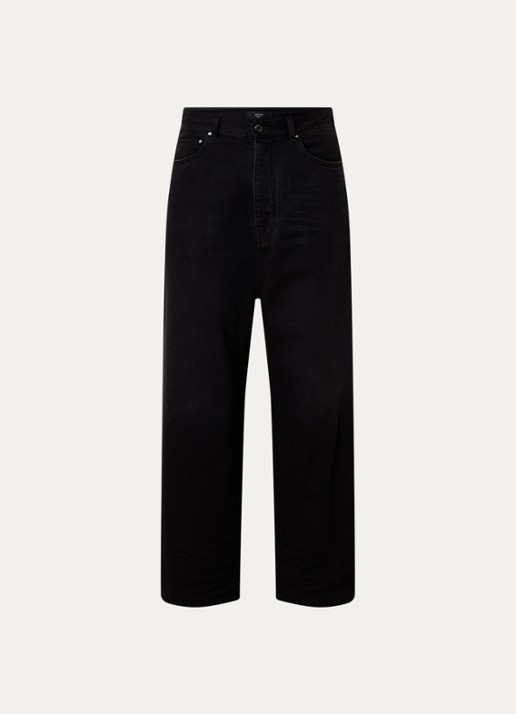 AMIRI Loose fit jeans met logo en steekzakken - voorkant 5 zwart