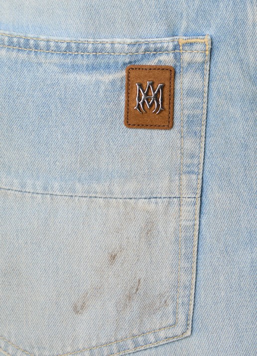 AMIRI Loose fit jeans met logo en steekzakken - detail 3 indigo