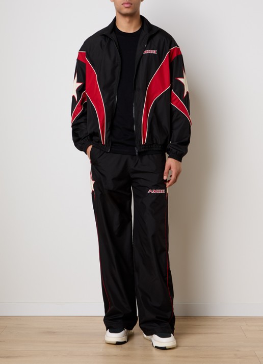 AMIRI Loose fit trackpants met logo en steekzakken - voorkant 6 zwart