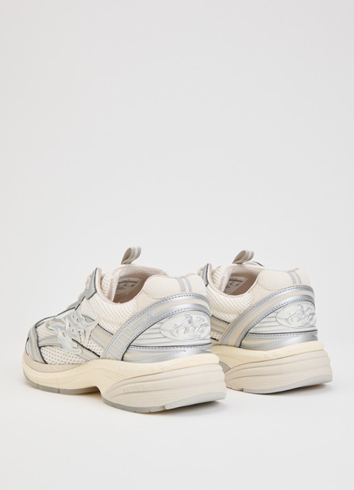 AMIRI M-Tech sneaker van mesh met details van leer - achterkant wit