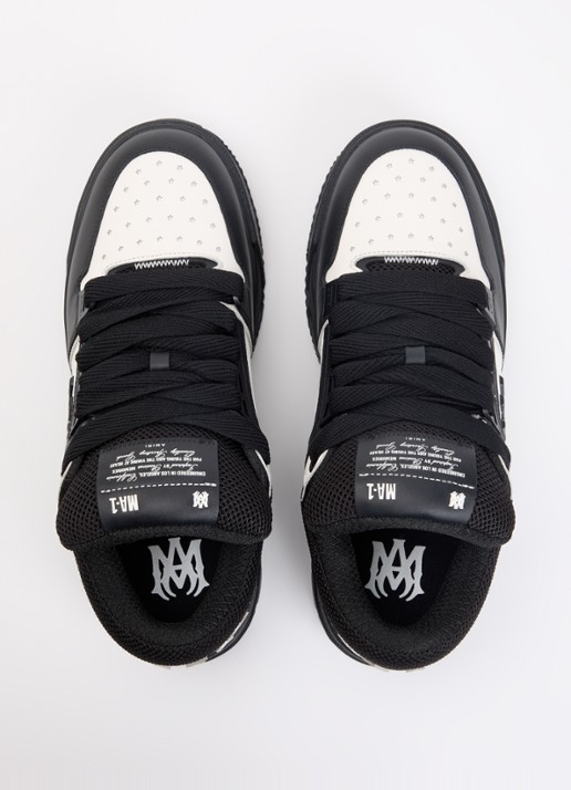 AMIRI MA-1 sneaker van leer met logo - detail 4 zwart