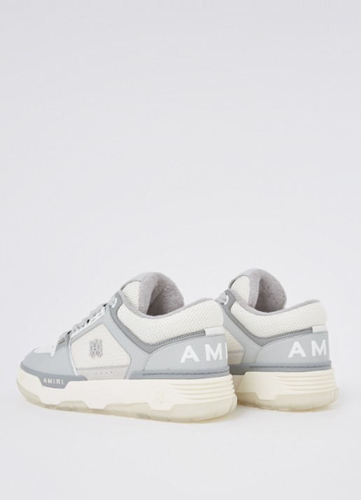 AMIRI MA-1 sneaker van leer met mesh details - achterkant grijs