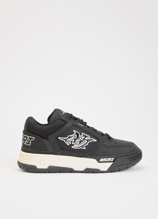AMIRI MA-94 sneaker van nubuck met logo - voorkant 5 zwart