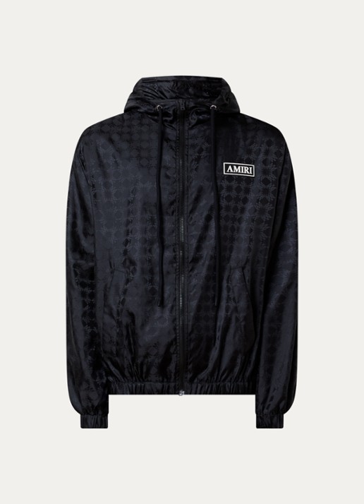 AMIRI Ma Quad jack met logoborduring en steekzakken - voorkant zwart