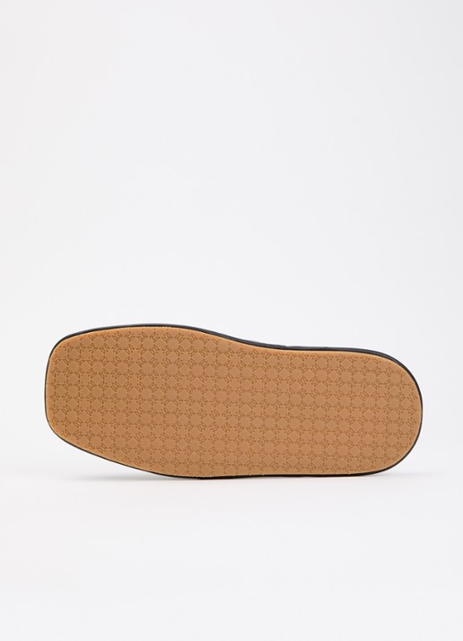 AMIRI MA slipper van leer met logo - detail 3 zwart
