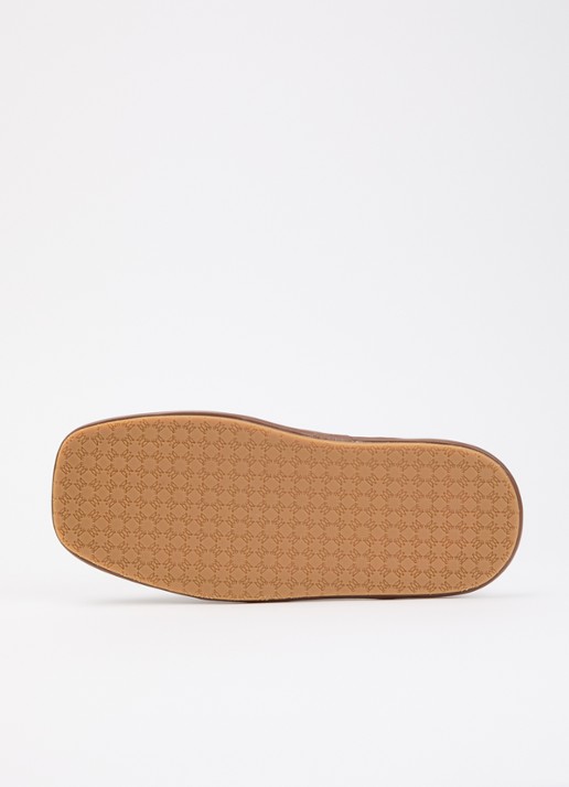AMIRI MA Slipper van leer met logo - detail 5 cognac