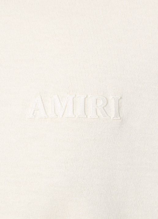 AMIRI Oversized T-shirt met logo- en backprint - detail 5 gebroken wit