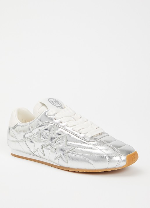 AMIRI Pacific Football Slim sneaker van leer met metallic finish
