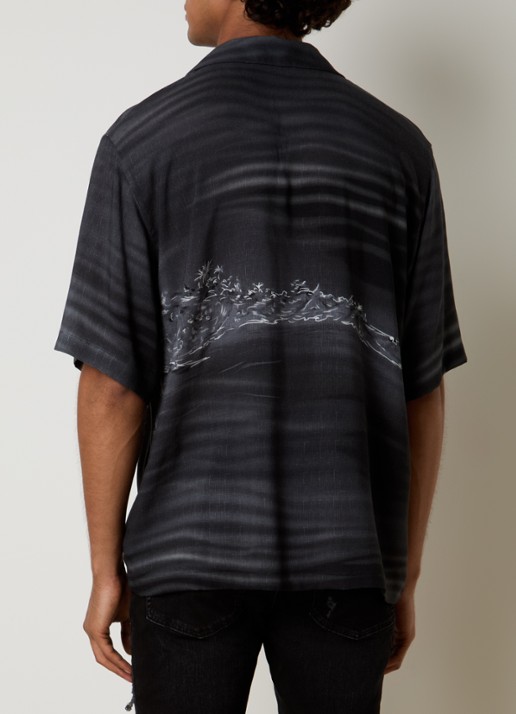 AMIRI Palms regular fit overhemd met print - achterkant zwart