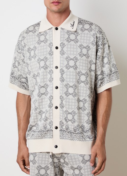 AMIRI Regular fit overhemd met print - detail 3 donkerbeige