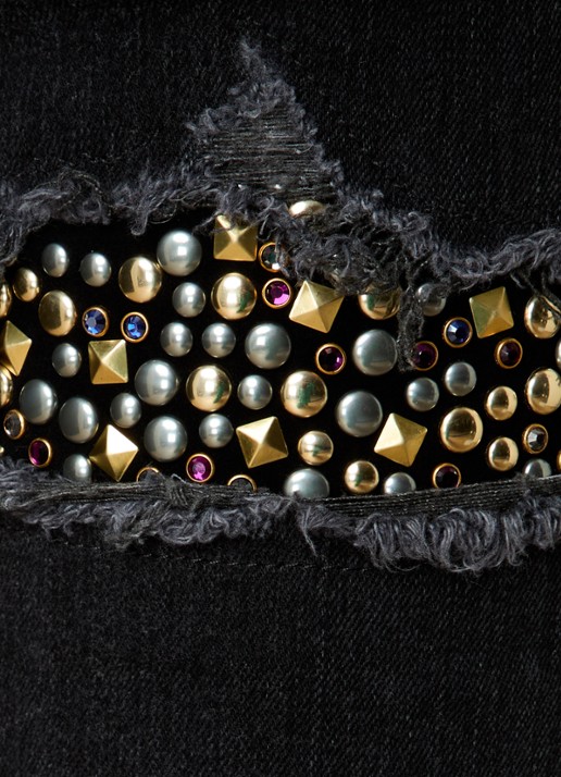 AMIRI Skinny jeans met studs - detail 6 zwart