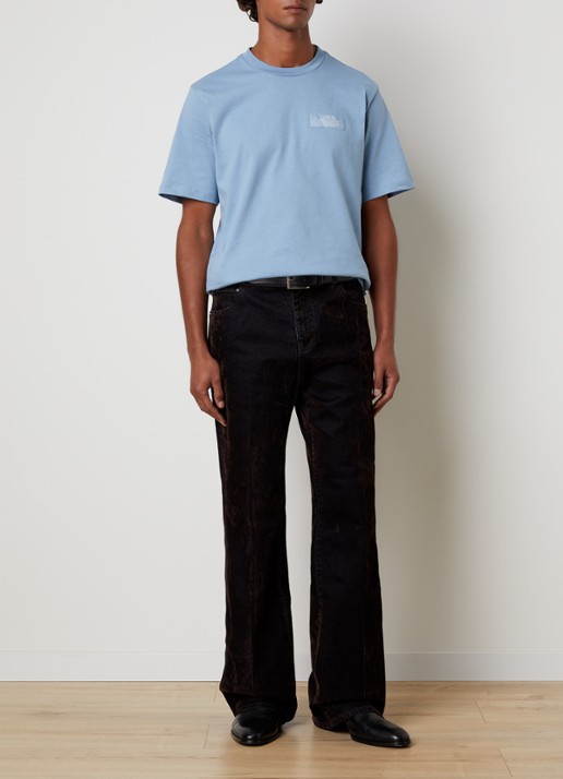 AMIRI Straight leg jeans met gekleurde wassing - voorkant 6 donkerbruin