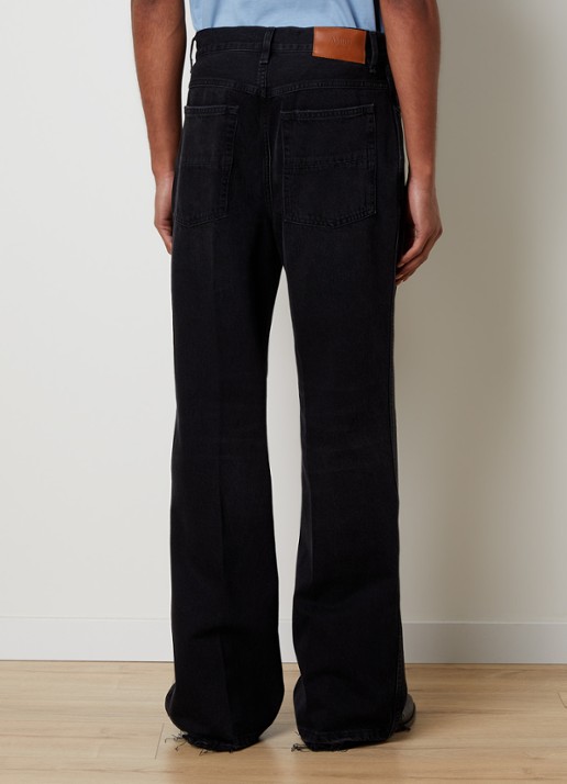 AMIRI Straight leg jeans met verwassen afwerking - achterkant 4 zwart