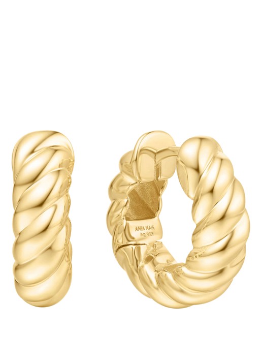 Ania Haie Bold Texture oorringen M van zilver