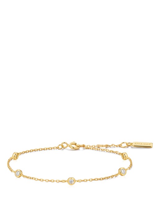 Ania Haie Classic Station armband S verguld