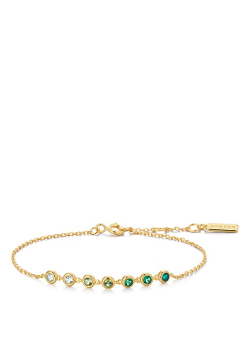 Ania Haie Green Station armband S verguld