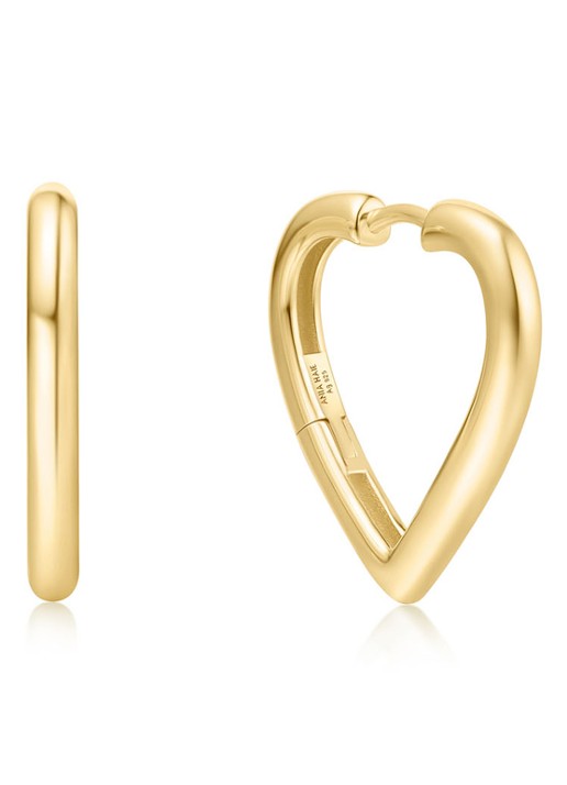 Ania Haie Medium Heart oorringen verguld