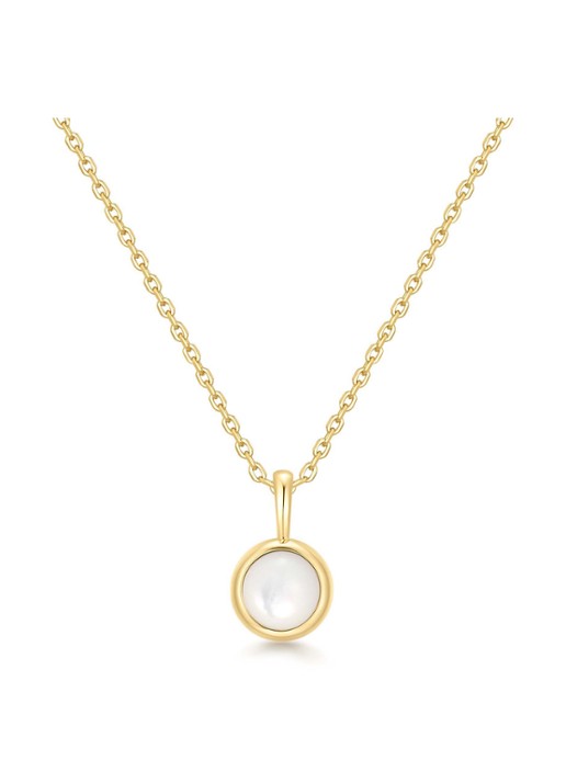 Ania Haie MOP Pendant ketting S verguld