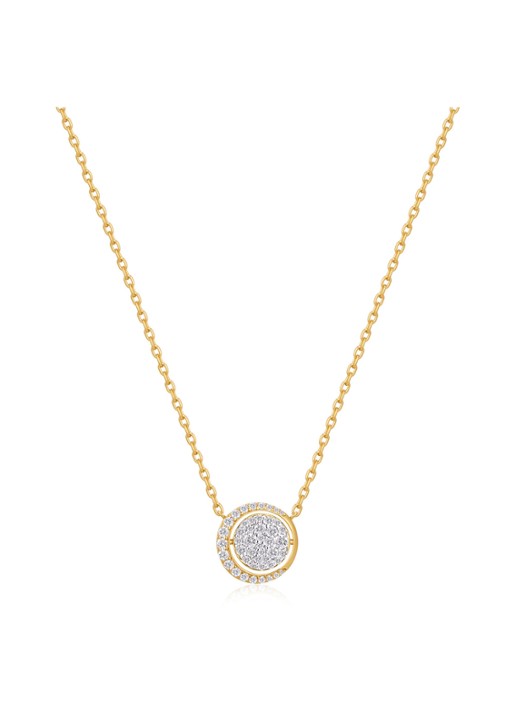 Ania Haie Revers Moon ketting verguld
