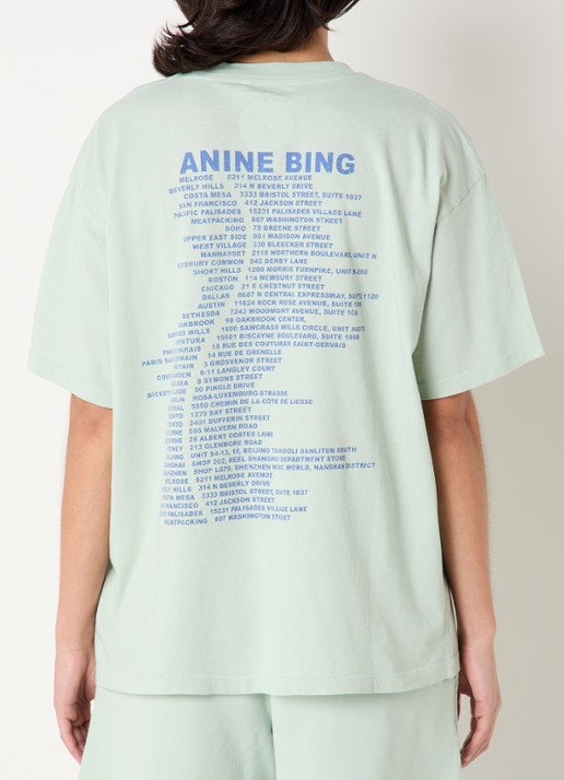 Anine Bing Cade T-shirt met print en logo