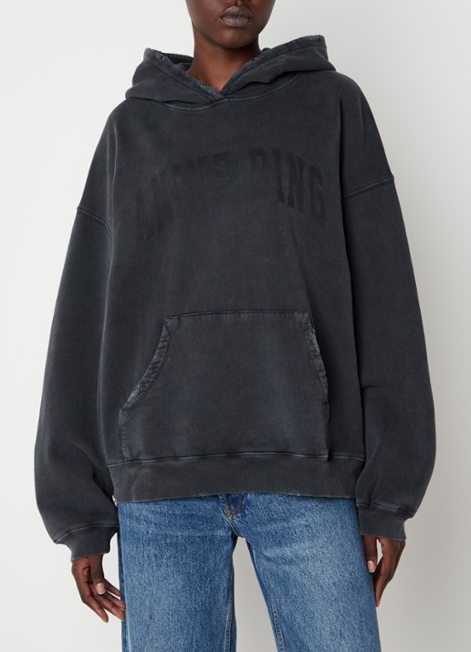 Anine Bing Harvey oversized hoodie met logoprint