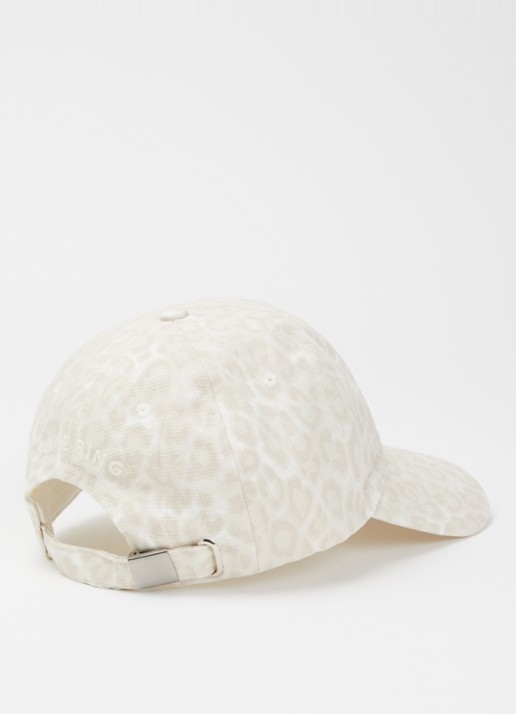 Anine Bing Jeremy pet met panterprint - detail 2 beige