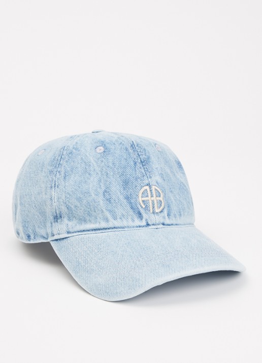 Anine Bing Jeremy pet van denim met logoborduring