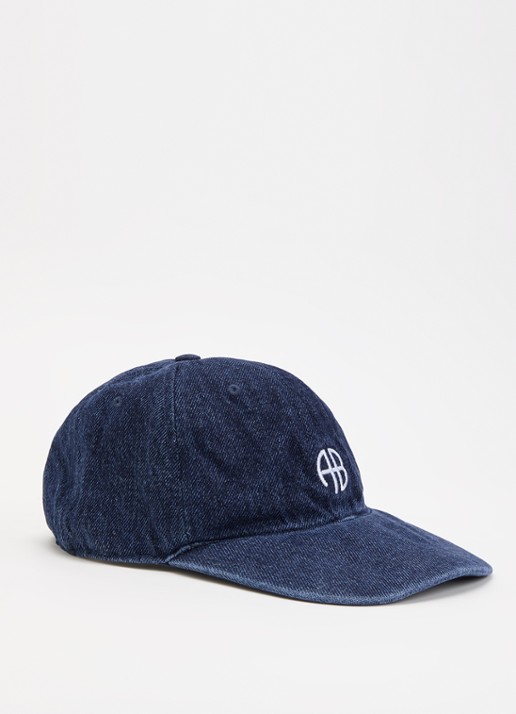 Anine Bing Jeremy pet van denim met logoborduring
