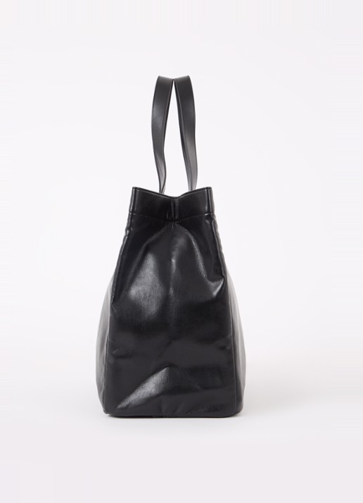 Anine Bing Large Rio shopper met leren details - detail 2 zwart
