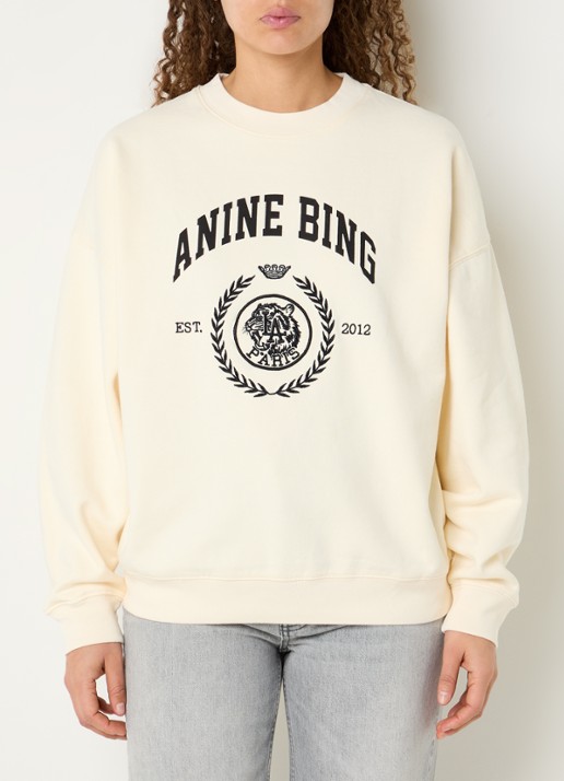 Anine Bing Miles sweater met logoprint