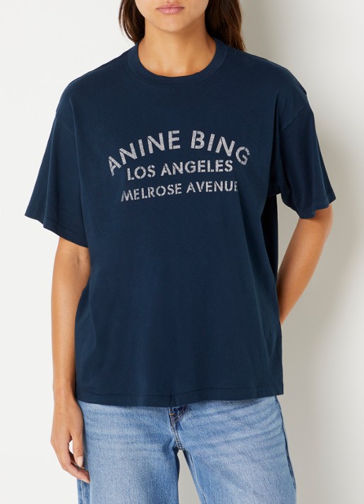 Anine Bing Wagner T-shirt met logoprint