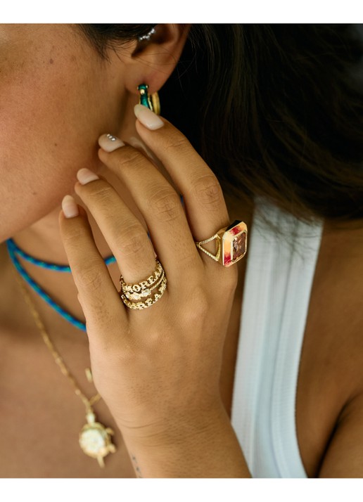 Anna + Nina Amore ring - achterkant 3 goud