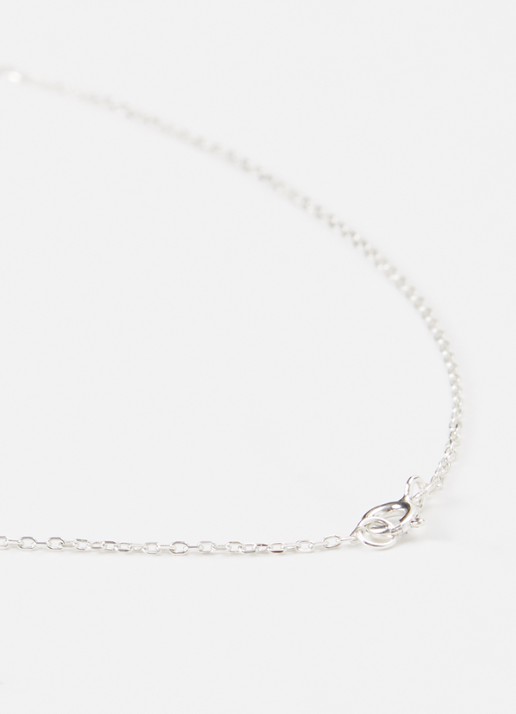 Anna + Nina Bravery Heart ketting  - detail 3 zilver
