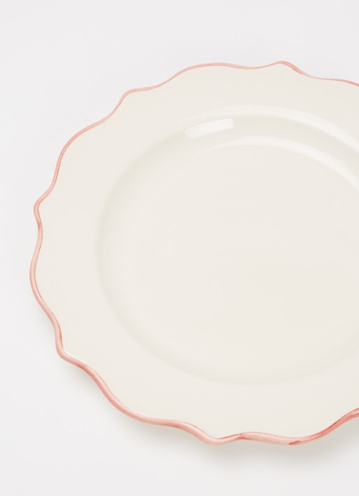 Anna + Nina Carmine ontbijtbord 22 cm - detail 3 roze