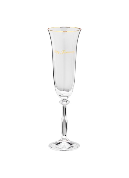 Anna + Nina Dry January champagne glas 20 cl - detail transparant