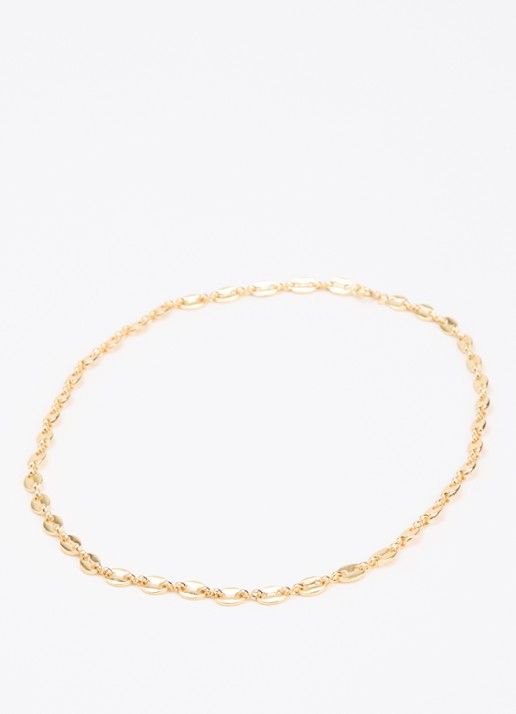Anna + Nina Fine Coffee Bean ketting - detail 2 goud