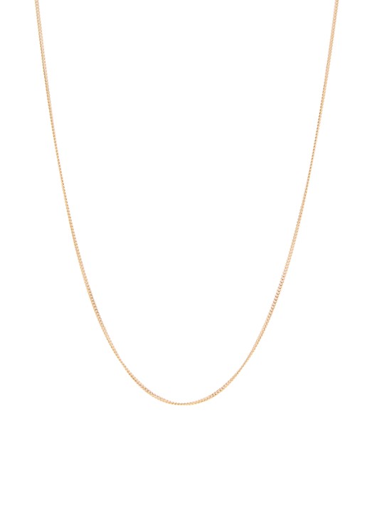 Anna + Nina Gourmet ketting verguld - voorkant goud