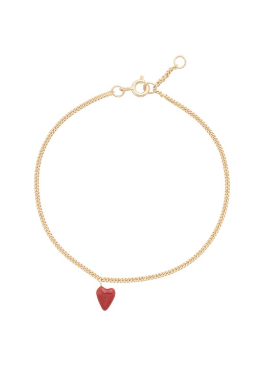 Anna + Nina Heart Beat armband verguld