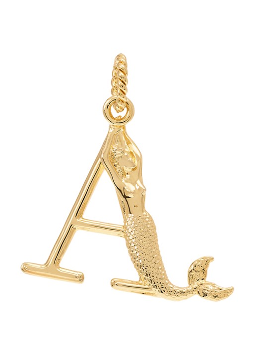 Anna + Nina Initial muse hanger A verguld