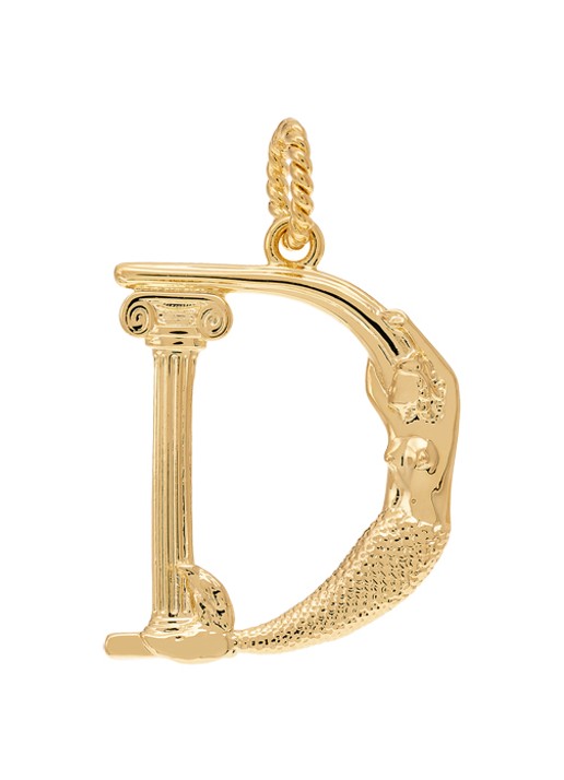Anna + Nina Initial muse hanger D verguld
