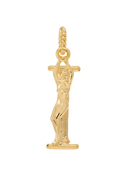 Anna + Nina Initial muse hanger I verguld